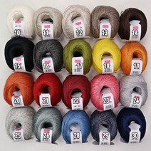 이태리 PURO LINO 나뻬실 메디치실 뜨개실 마크라매, 13(멜란지 Brown)
