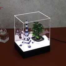 아코빅스 LED 아크릴 전시 케이스 직사각 무드등 CF0215 조명 디스플레이 상자, 전시 조명 20X15X20cm_DC