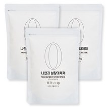 몽크슈 분말 1kg 대용량 나한과 에리스리톨 설탕 스테비아 대체제, 3개(총 3kg)