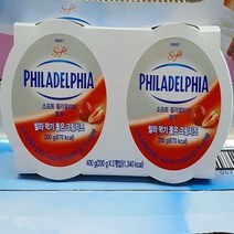필라델피아 크림치즈 딸기 200g x 2입, 소프트 필라델피아 딸기 400g(200gX2개)