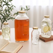 델몬트 유리병 레트로 빈티지 추억의물병 냉장고 보리차 병, 500ml