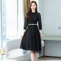 코디코치 여성 리젠 레이스 오피스 하객 원피스