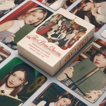 Kpop IVE Lomo 카드 55 개대 같은 앨범 사진 인쇄 카드 팬 선물을위한 한국 패션 엽서, IVE-7