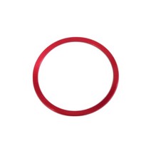 스티어링 핸들커버 혼즈 스티어링휠 자동차 핸들 커버 장식 링 스티커 블루/레드/블랙/골드/퍼플 아우디 A3 A4 B8 B6 A6 A7 A8 C6 Q3 Q5 Q7 A5 C7 TT, [04] Red Large Circle