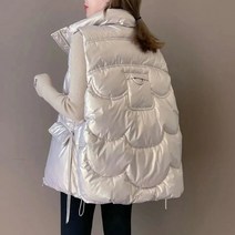패딩 조끼 경량 반팔 뽀글이 크롭 유니클로경량 유니클로 허리스트링 발열 숏 가을 151