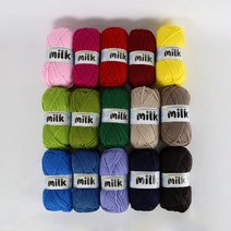 [앵콜스] 밀크실 100g Milk (입문자용 목도리&모자실로 추천), 07 진브라운(낱개)