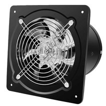 양방향 배기 환풍기 정방향 환기팬 후드 역방향 환기, 8인치 올블랙