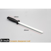다이아몬드 세라믹(산화지르코늄) 탄소강 나이프 샤프너(ABS 핸들 샤프너 포함) 셰프 스틸 나이프용, 세라믹 8