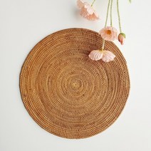 프리미엄 라탄 테이블매트, 2. 원형(30cmx30cm)