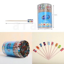 일회용 꼬지 이쑤시개 도시락 과일 픽 꽂이 300PCS