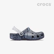 크록스 남자 슬리퍼 여름 신발 경량 키즈 클래식 네이비 멀티 CROCS 208313-4LF