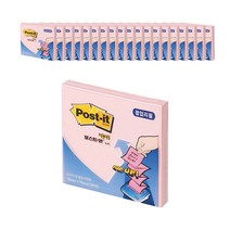 쓰리엠 포스트잇 팝업 노트 리필 KR330, 핑크, 20개입