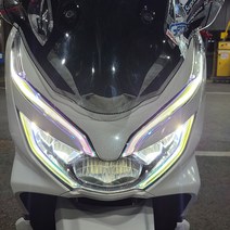 2021 혼다 PCX125 라이트필름 스티커 PCX 21년 튜닝용품 2022년, 더 뉴 PCX(18~20년식), 형광(카멜레온)
