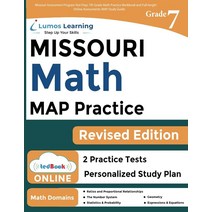 Missouri Assessment Program Test Prep: 7th Grade Math Practice Workbook and Full-length Online Asses