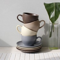 에크렌 노블 커피잔 1인세트 290ml(4color), 그레이블루