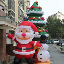 대형 산타 인스타 벽산타 산타크로스 눈사람 장식, 2m 산타클로스