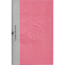 WFTO 공정무역 스리랑카 수제 코끼리똥종이 노트, 핑크, Plain(코끼리똥종이-20매)