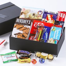 발렌타인데이 럭셔리 블랙 간식세트 3종 모음 화이트데이 어린이날 어린이집 선물, 1개, 1HBG_럭셔리 블랙 간식세트 C+1HKV_카드(빈카드)