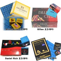 브론스윅초크 골드크라운 마스터 빌리 골드벨 다니엘리치 트라이앵글 초크 업소용 초크 144pcs, 브론스윅