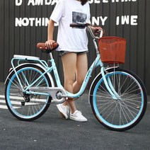 여성 성인 자전거 일반 도시 24 인치 26 성인 남성 경량 출퇴근 청소년 자전거 미니벨로 스타일 STYLE, 26인치, C7단