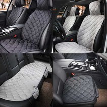 바비카 2020bmwx6 겨울시트커버 방석 뉴스포티지R 극세사방석인피니티뉴qx60 극세사시트 티볼리 시트커버 카시트 자동차시트 차량용방석 차량시트 락킵 G80, 02. 락킵 겨울방석 2P 세트 그레이