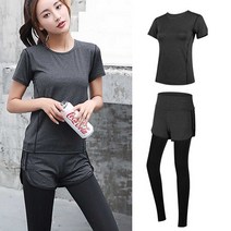 SVIP 헬스 운동복 바지 반바지 반팔티 세트 여자 이지 웨어 SVIP