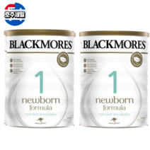 블랙모어스 뉴본 포뮬라 2단계 분유 신생아우유 0-6개월 청정호주 Blackmores Newborn Formula 900g 2팩, 2개
