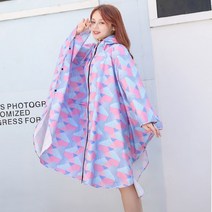 여성 레인 코트 우비 골프 우의 에버랜드 자켓 명품 제주도 오토바이 패션 판초 성인 비옷, D