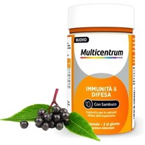 MULTICENTRUM 다막 및 방어 엘더베리 비타민 C A D 및 아연을 이용한 방어 신체의 자연 방어에 대한 지원 30 캡슐., 2개