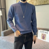 내돛 의류 가게 개체 반목 스웨터 남자 겨울 가을 캐쥬얼 이너 풀오버니트