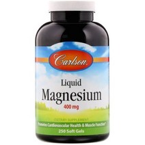 칼슨랩 리퀴드 마그네슘400mg 250소프트젤 Carlson Labs Liquid Magnesium