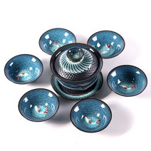 다기 세트 도자기 다기휴대용다기세트, 한그릇에여섯잔