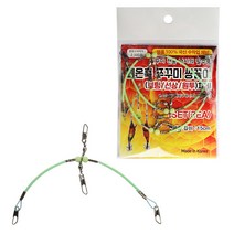 네온훅 쭈꾸미 쌍끌이채비 쭈꾸미 편대채비 3개입