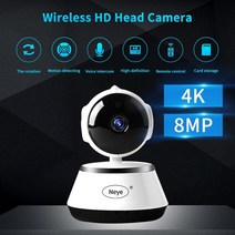 가정용 cctv 야외 현관 강아지cctv neye ip 카메라 8mp 4k 홈 보안 카메라 wifi 카메라 ir 야간 투시경 ip, 1080p, 협력사, EU 플러그