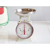 덜튼 주방 저울 베이킹 요리용 클래식 레트로 스틸 Dulton 500g, 화이트, Free