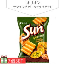 일본상점 오리온 선칩 마늘 바게트 맛 80g 7개 세트150엔 ORION 옥수수 칩스 안주식품 화장품 과자 간식