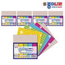 종이나라 1500 홀로그램 색종이 1갑, 5색, 5개