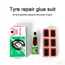 자전거펑크패치 고무 펑크 패치 자전거 타이어 튜브 수리 사이클 키트 접착제 바이크 오토바이 내부 도구 48 개