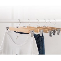 매장 디피용 원목 집게 바지걸이 회전 후크 옷걸이, 1개