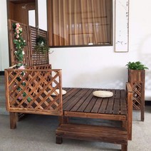 조립식 평상 캠핑 실내평상 포장마차 마당 평상만들기, 길이 90높이 63 cm 격자 울타리