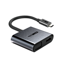 필립스 USB C to HDMI+VGA+USB+PD C타입 멀티 어댑터 SWV6004G