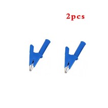 전기테스터 테스트리드 프로브 팁 적용 멀티 미터 자동차 0.7mm 비파괴 펑크 4mm 조인트 백 악어 클립, 10 하늘색, 01 기타