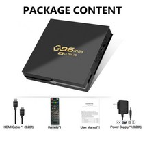 Q96 미니 스마트 TV 박스 안드로이드 10.0 Amlogic S905L 쿼드 코어 2.4G 와이파이 4K 셋톱 박스 1GB + 8GB 미디어 플레이어 H.265 홈, [0] EU PlugCHINABlack