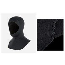 스쿠버모자 다이빙후드 잠수모자 서핑캡 다이빙 복 후드 다이빙 기어 수영 목 따뜻한 신축성 헤드 커버 카약 수상 스포츠 스노클링 성인 여성, 5mm l xl