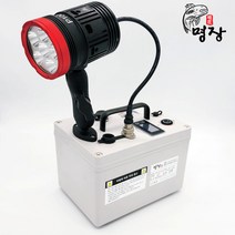 명장집어등 P100 풀밝기 6시간이상부터 볼락 빙어 갈치 낚시, P100+배터리 10시간(삼성 68.6A), 6A