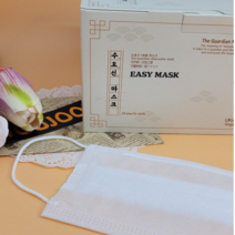 우주몰 국내생산 일회용 마스크 3중필터 마스크, 화이트