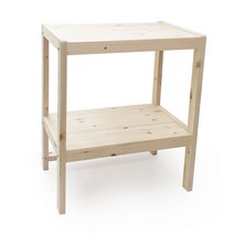 위즈 DIY 심플리 렌지대 2단선반 WDA05 원목 밥솥렌지대 수납장 선반, 낱개판매