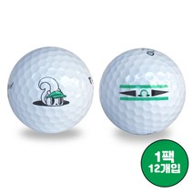 티욘드 비거리 캐릭터 골프공 2피스, 화이트, 12개