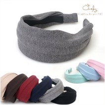 온스타일링 47types 넓은 머리띠 여성 헤어밴드 니트 골지 무지 가죽