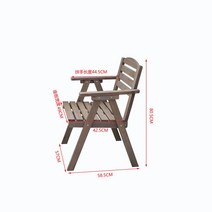 야외테이블 야장 테라스 발코니 전원주택 마당 베란다 사각 가든, 1인 캐주얼 등받이 의자